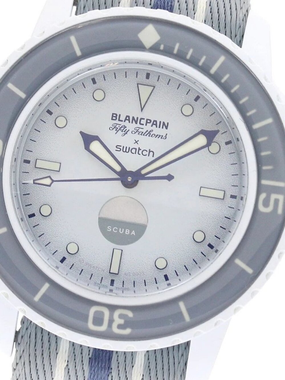 Swatch Blancpain Fifty Fathoms x Swatch SO35S100 Automatic Men's Watch